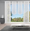HOME WOHNIDEEN Schiebegardine JENNA 4 St. Klettband Halbtransparent Bild 2