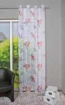 HOME WOHNIDEEN Amore Gardine Rosa Rosenmotiv Voile Bild 2