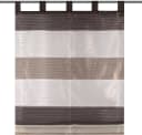 HOME WOHNIDEEN Raffrollo GABI Grau Querstreifen Voile Schlaufen Bild 2