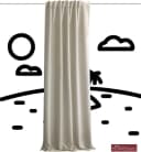Home Basics Lärmschutzvorhang Acustico Beige Polyester Bild 4