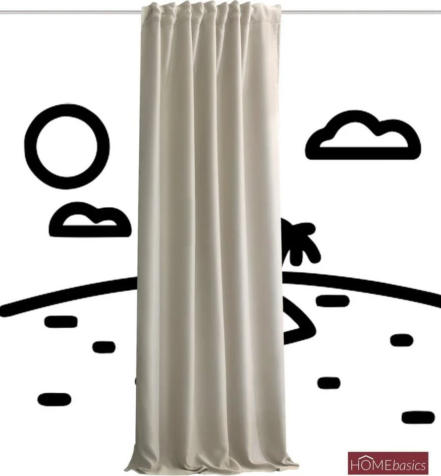 Home Basics Lärmschutzvorhang Acustico Beige Polyester - Bild 4