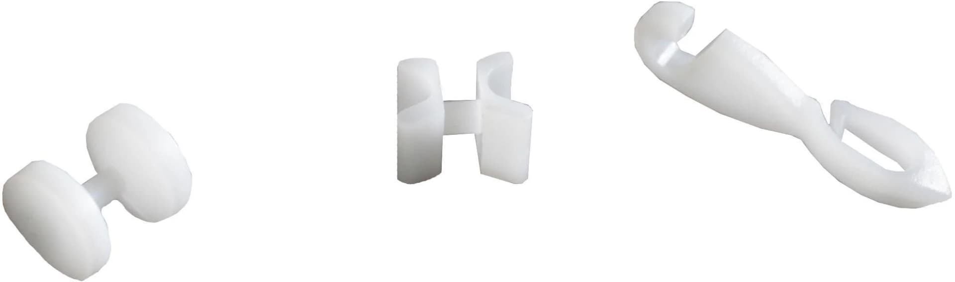 HOME BASICS Gardinengleiter Gleiterset Gr. 1 Weiß 150 Stk.