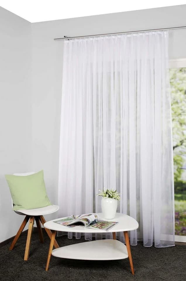 HEINE HOME Fertigstore Dafne Weiß Transparent Polyester - Bild 3