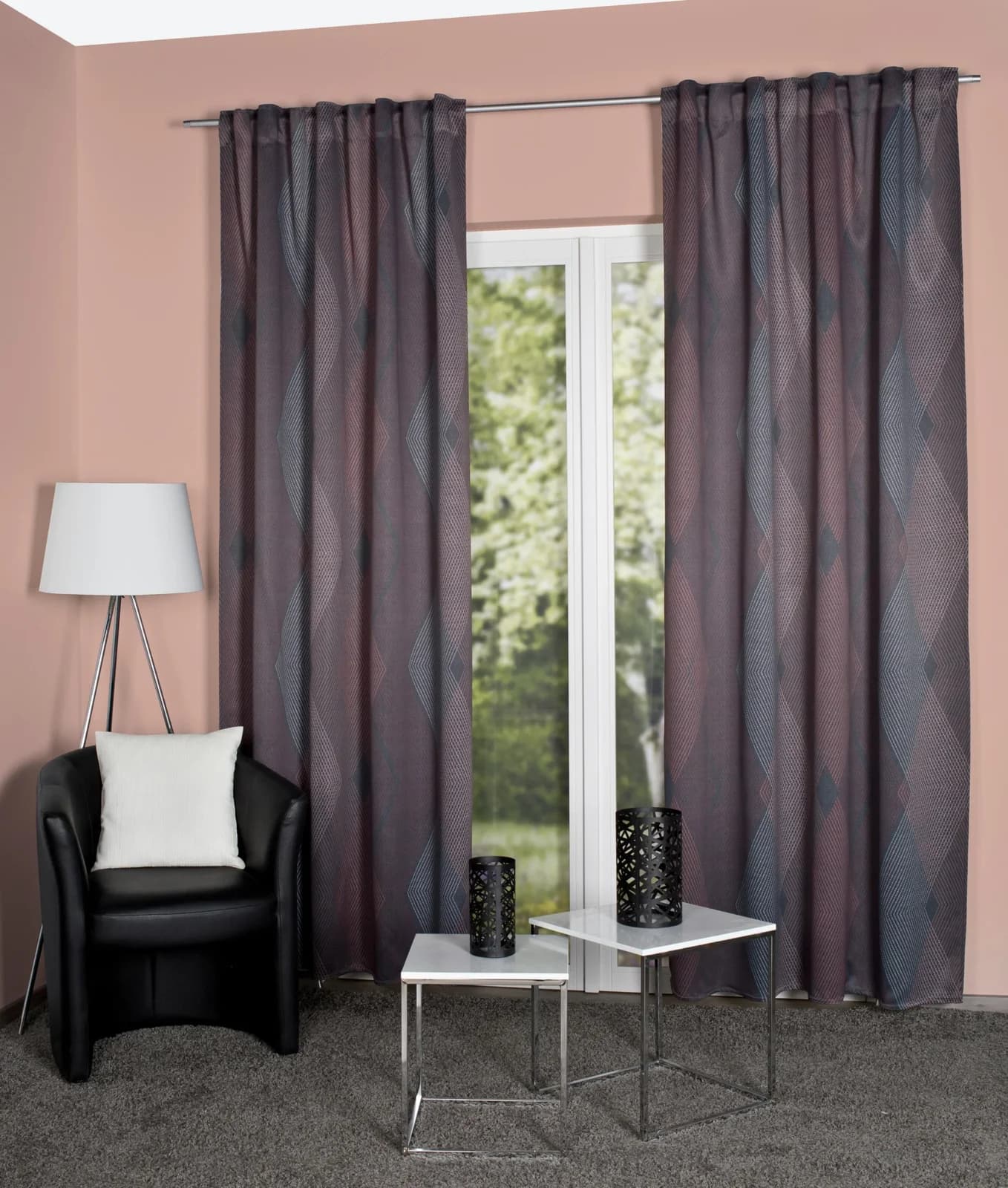 Vorhang HOME WOHNIDEEN "JARO" kupfer 135x245cm Polyester