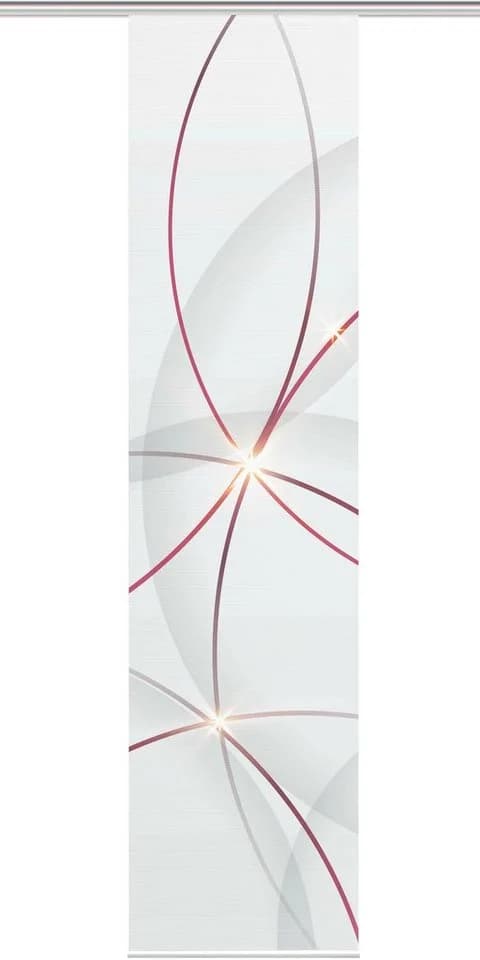 Vision S Schiebegardine Digitaldruck Bambus-Optik Rot - Bild 3