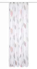 HOME WOHNIDEEN Gardine PAOLO Rot Kräuselband Voile Bild 1