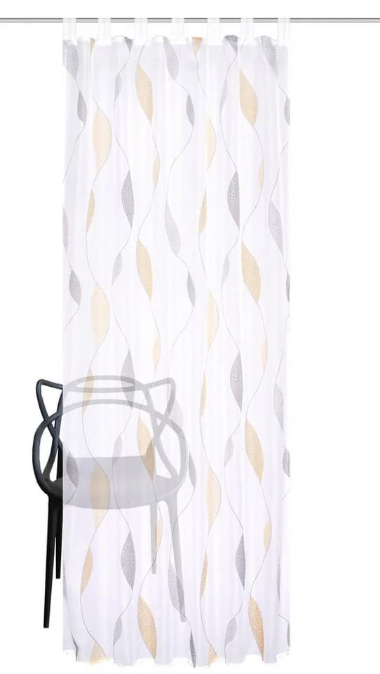 HOME WOHNIDEEN Vorhang PAOLO Gelb Voile Schlaufenschal - Bild 3