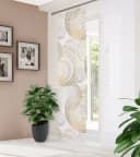 HOME WOHNIDEEN Schiebegardine SPIRO Bambusoptik Gold Transparent Bild 3