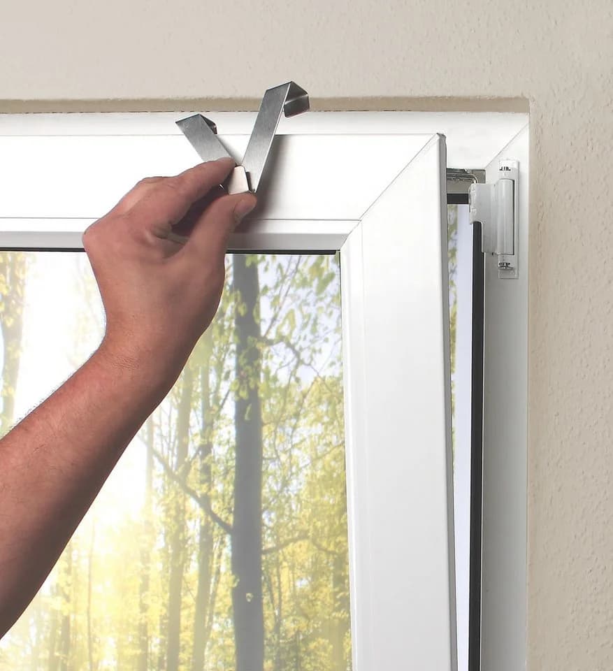 HOME WOHNIDEEN Gardinenhaken Easy Fix Haken 10 Haken Metall