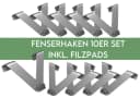 HOME WOHNIDEEN Gardinenhaken Easy Fix Haken 10 Haken Metall Bild 2