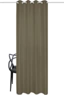 HOME BASICS Vorhang ATLANTIK Taupe Ösenschal Uni Bild 1