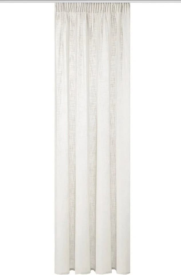 HOME BASICS Vorhang SOFTY Uni Wollweiß Polyester - Bild 3