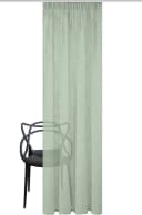 HOME BASICS Vorhang SOFTY Grün Polyester Uni Gardine Bild 1