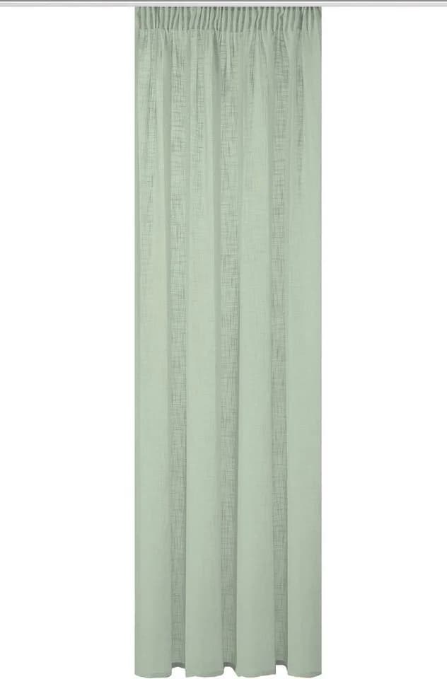 HOME BASICS Vorhang SOFTY Grün Polyester Uni Gardine - Bild 3