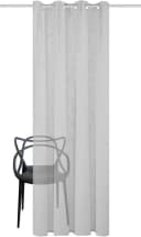 HOME BASICS Vorhang SOFTY Grau Ösenschal 140x160cm Bild 1