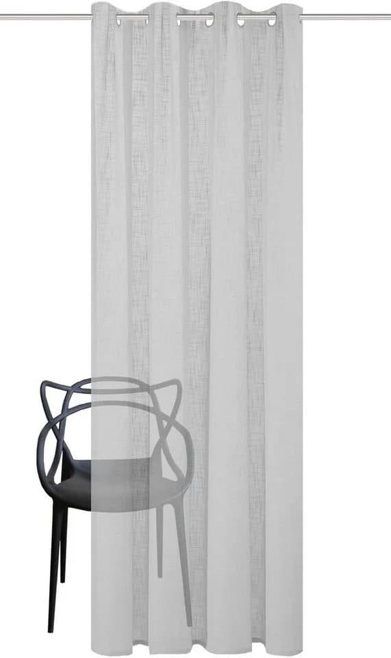 HOME BASICS Vorhang SOFTY Grau Ösenschal 140x160cm