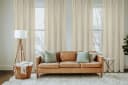 HOME BASICS Vorhang SOFTY 2er Pack Grau Taupe Polyester Bild 2