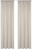 HOME BASICS Vorhang SOFTY 2er Pack Grau Taupe Polyester Bild 3