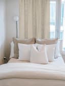 HOME BASICS Vorhang SOFTY 2er Pack Grau Taupe Polyester Bild 4