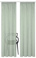 HOME BASICS SOFTY Vorhang 2er Pack Grün Polyester Bild 3