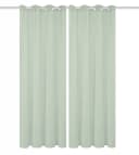 HOME BASICS Vorhang SOFTY 2er Pack Grün Polyester Gardinen Bild 3