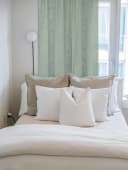 HOME BASICS Vorhang SOFTY 2er Pack Grün Polyester Gardinen Bild 4