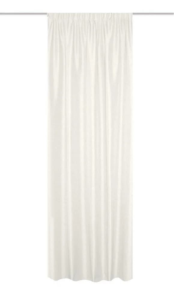 HOME BASICS Vorhang ESKIMO Weiß 135x175cm Thermostoff Uni