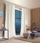 HOME BASICS Vorhang ESKIMO Weiß 135x175cm Thermostoff Uni Bild 2