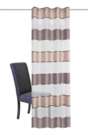 HOME WOHNIDEEN Vorhang WALTER Cappuccino Querstreifen Polyester Ösenschal Bild 5