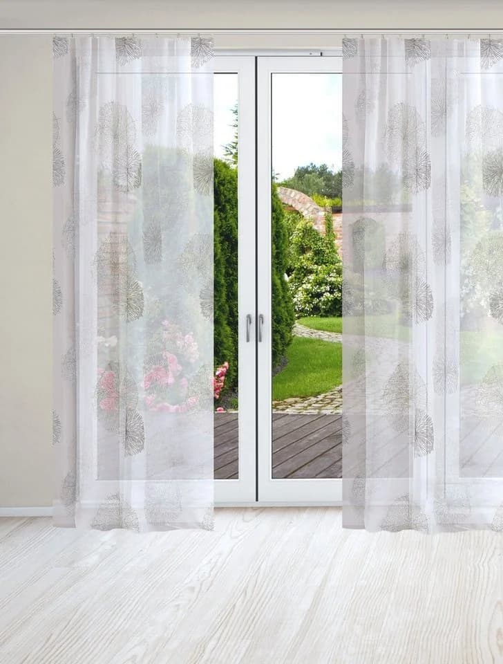 HOME WOHNIDEEN RAWLINS Vorhang 2er Pack Grau Kräuselband