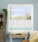HOME WOHNIDEEN Scheibengardine Rawlins 45x140cm Ösen Transparent Bunt Bild 1