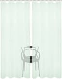 HOME WOHNIDEEN Vorhang NESSI 2er Pack Grün Uni Voile Bild 1