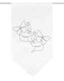 HOME WOHNIDEEN Scheibengardine SYLIA Grau Voile Digitaldruck Bild 3