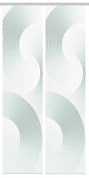 Vision Schiebegardine BEXON Blau Bambus Digitaldruck Bild 3