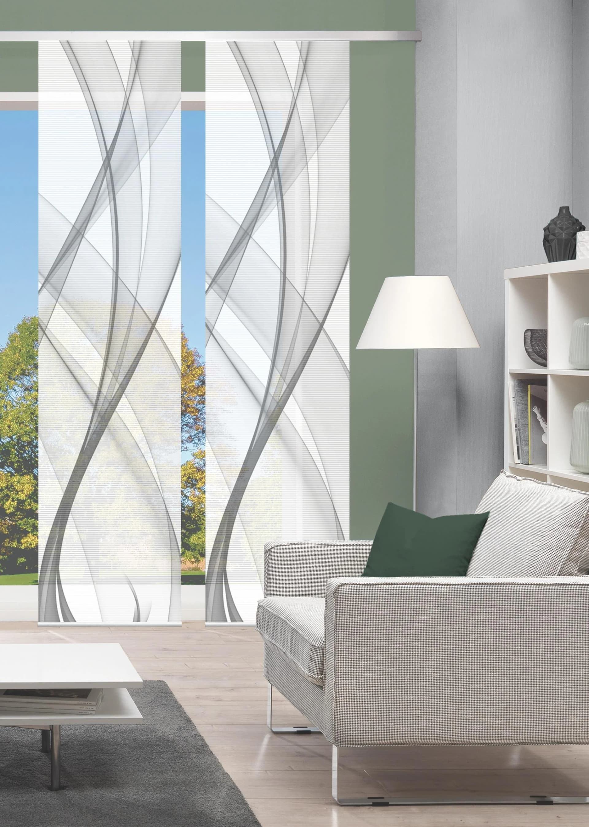 Schiebegardine PACOLIA Bambus Optik 100% Polyester