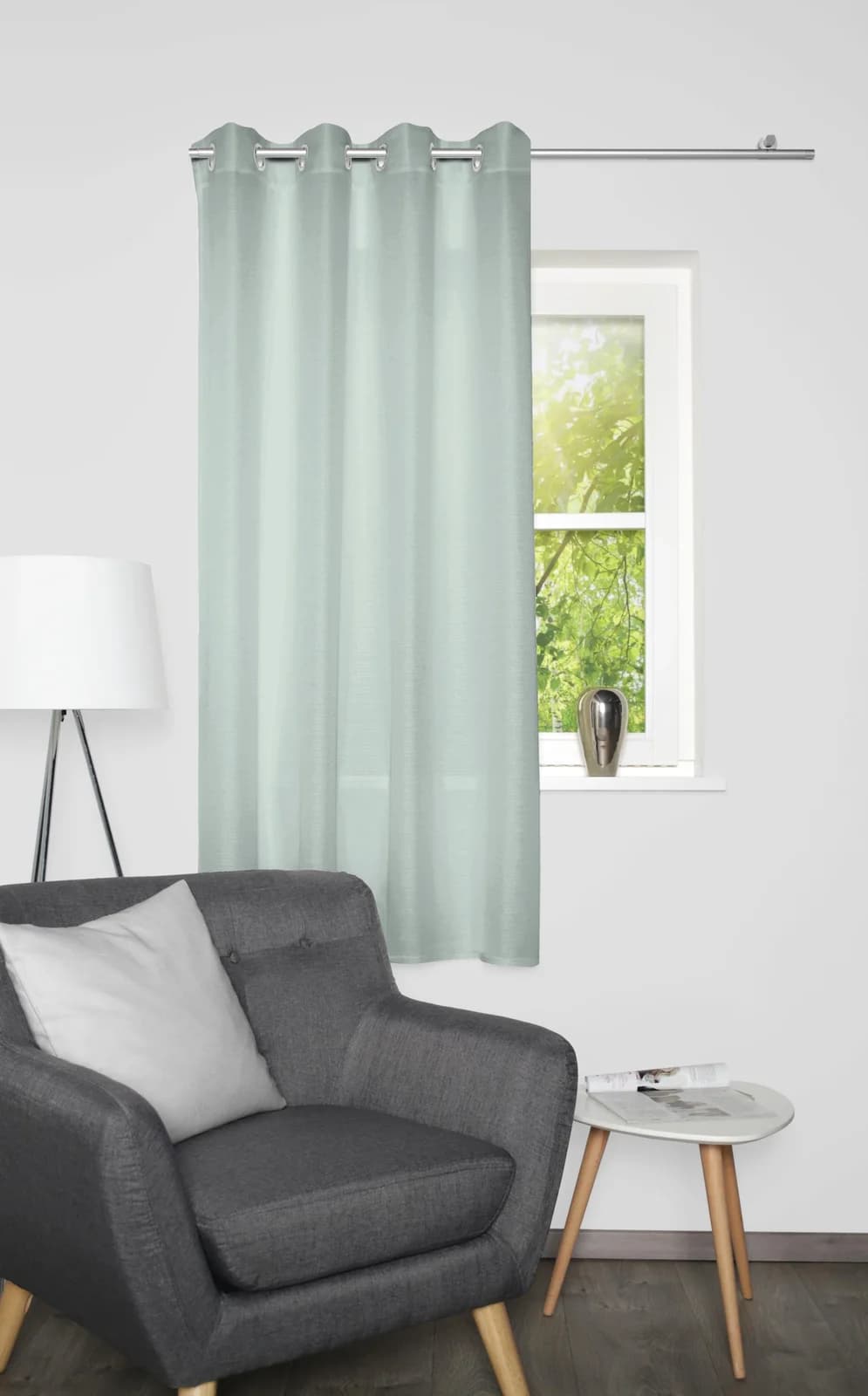 HOME BASICS Vorhang BENOGA Mint Uni Dekostruktur