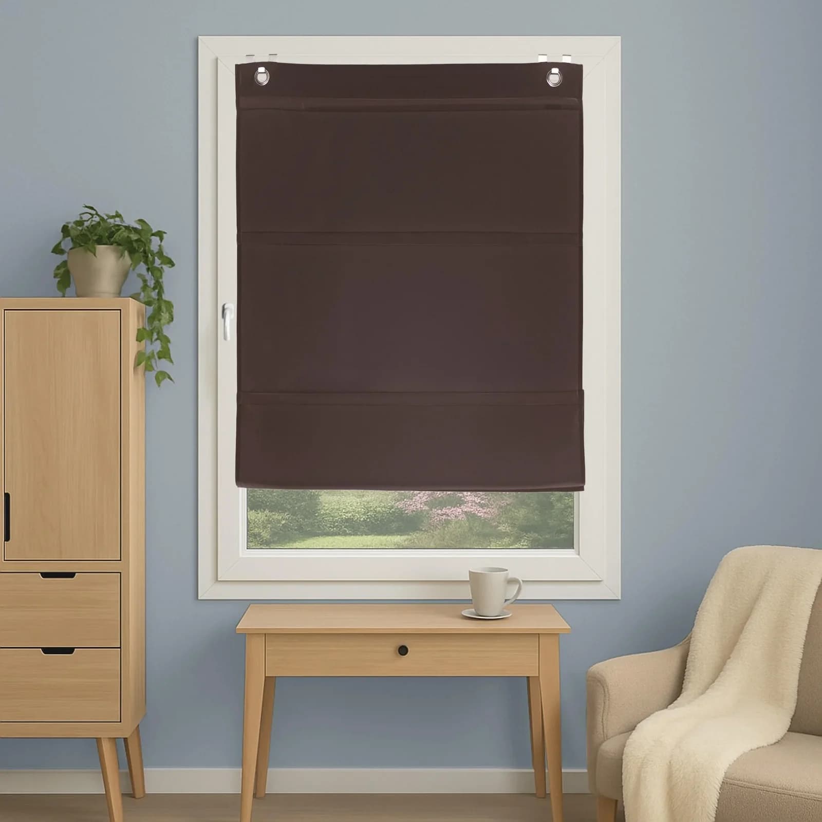 Magnetrollo "ABELIA" grau 60x130 cm Polyester