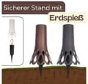 GarPet Grabvase mit Erdspieß Wetterfest Anthrazit/Bronze Bild 3