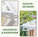 GarPet Badewannen-Wäscheständer Heizungstrockner Kunstharz Bild 3