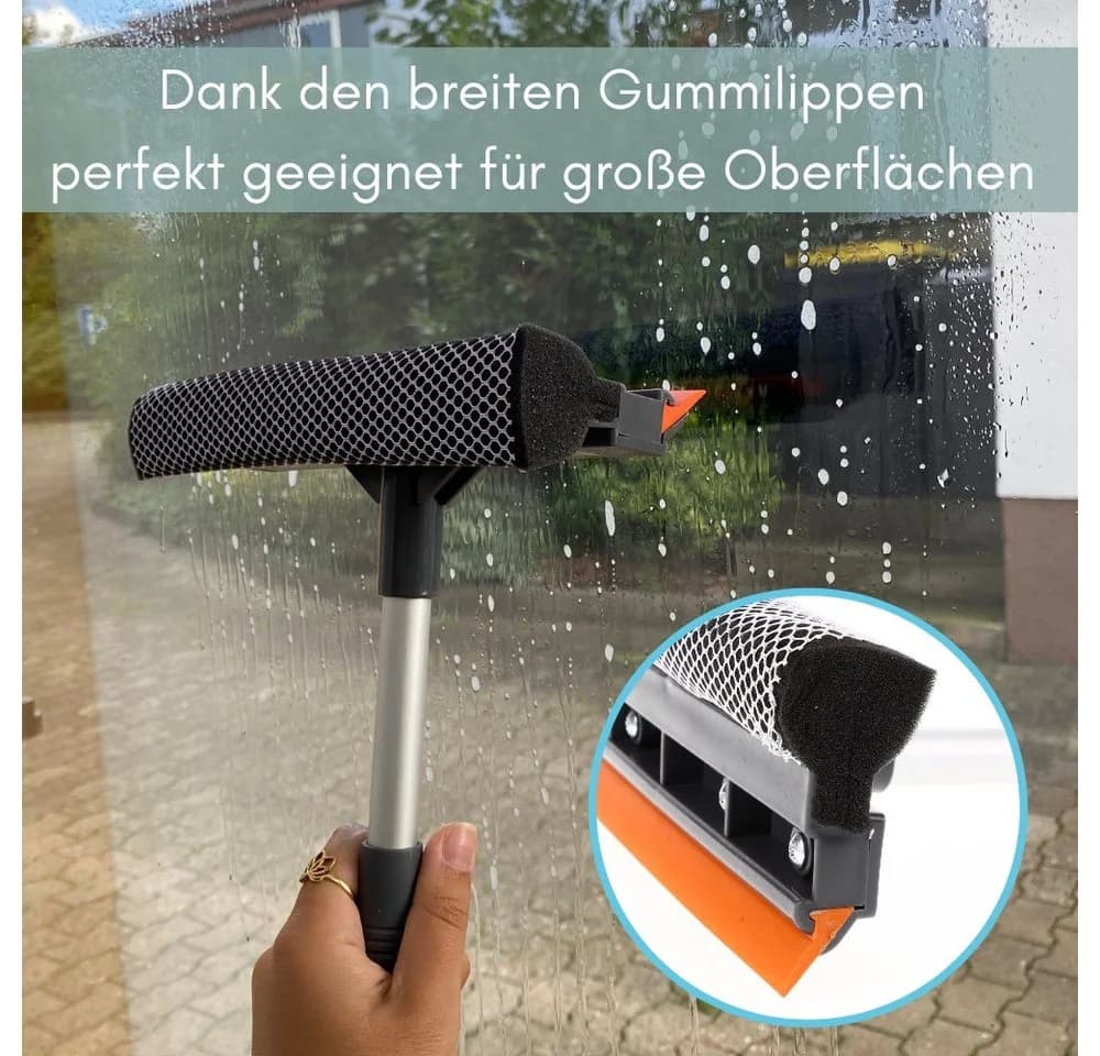 GarPet Duschabzieher 2in1 Fensterwischer mit Schwamm und Gummi - Bild 3