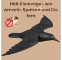 GarPet Vogel-Schreck Taubenabwehr Schwarzer Rabe fliegend Bild 5