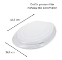 GarPet WC-Sitz Universal Toilettendeckel Weiß Bild 1