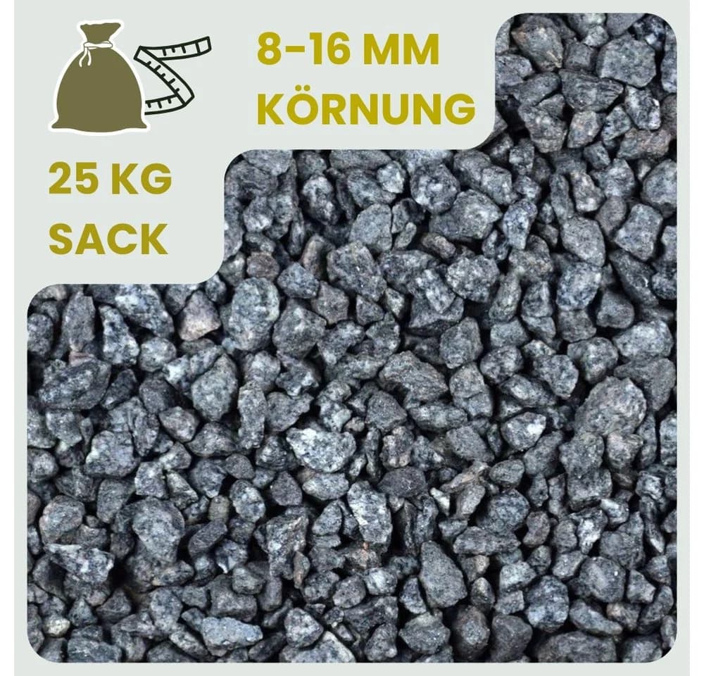 GarPet Zierkies Granit 25 kg Grau Aquarium Kies Gabion
