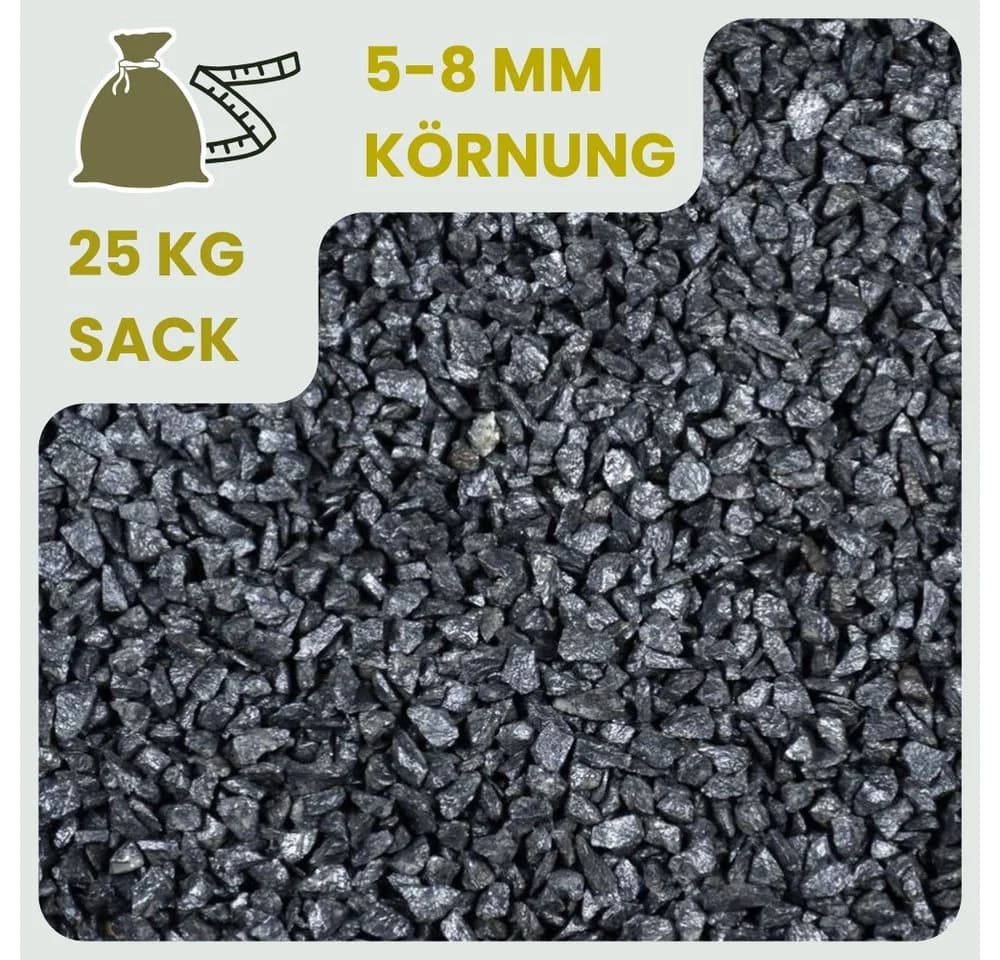 GarPet Basalt Splitt Anthrazit Zierkies 25kg Garten & Aquarium
