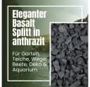 GarPet Basalt Splitt Anthrazit Zierkies 25kg Garten & Aquarium Bild 3