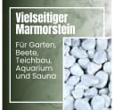 GarPet Carrara Weiß Marmorkies 25 kg Zierkies Garten Aquarium Bild 3
