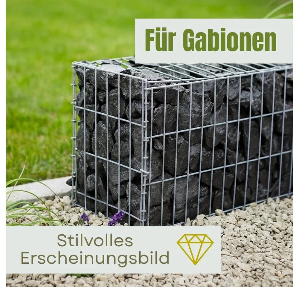 GarPet Schiefersplitt Schwarz 25 kg Zierkies Garten Teich Aquarium - Bild 4