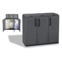 GarPet Mülltrennsystem 3-Fach Schwarz/Grau Polypropylen Bild 2