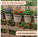GarPet Hängeblumentopf 4er Set Taupe Polypropylen Bild 3