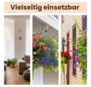 GarPet Blumenampel 3er Set Hängeblumentopf Taupe Bild 5